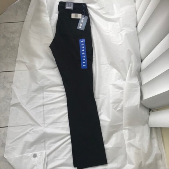 Santana NEW High Rise Boot Flare Stretch Jean style Pants Jeans Pockets Straight - Picture 6 of 8